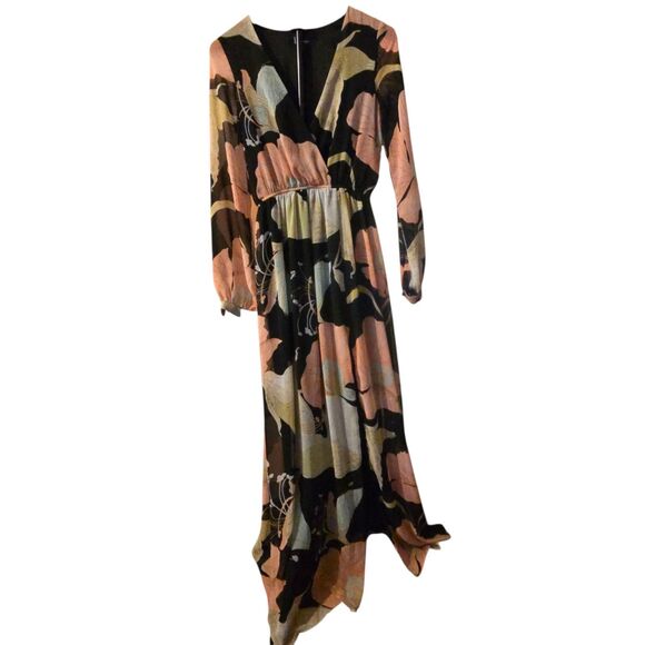 Lulu's Maxi Dress XS Wondrous Water Lilies Maxi Fairy Grunge Whimsigoth - Picture 2 of 16